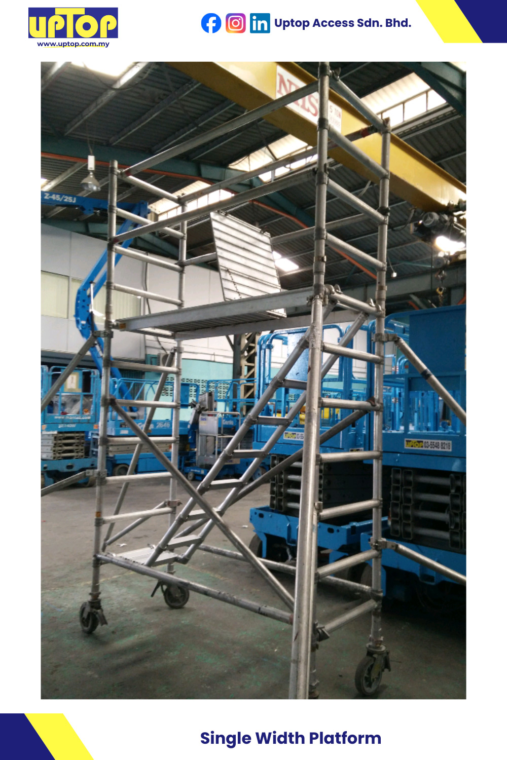 Aluminium Scaffolds with Single-Width Platform