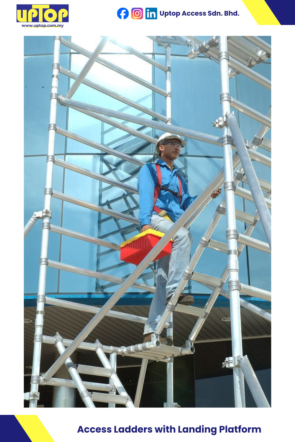 Scaffolds with Access Ladders & Landing Platform Rental & Sales