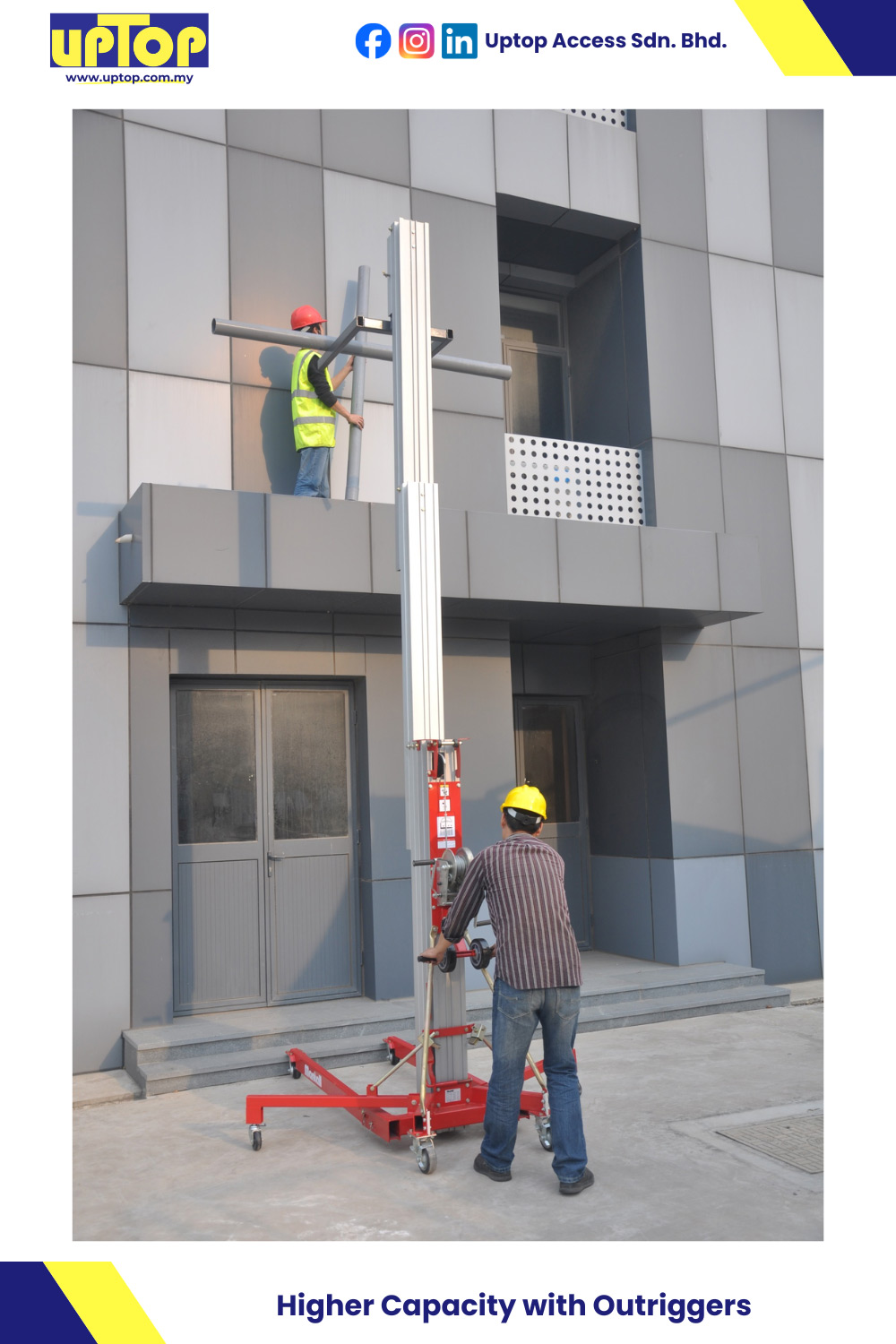 Material Lift (High Capacity with Outriggers) for Sale