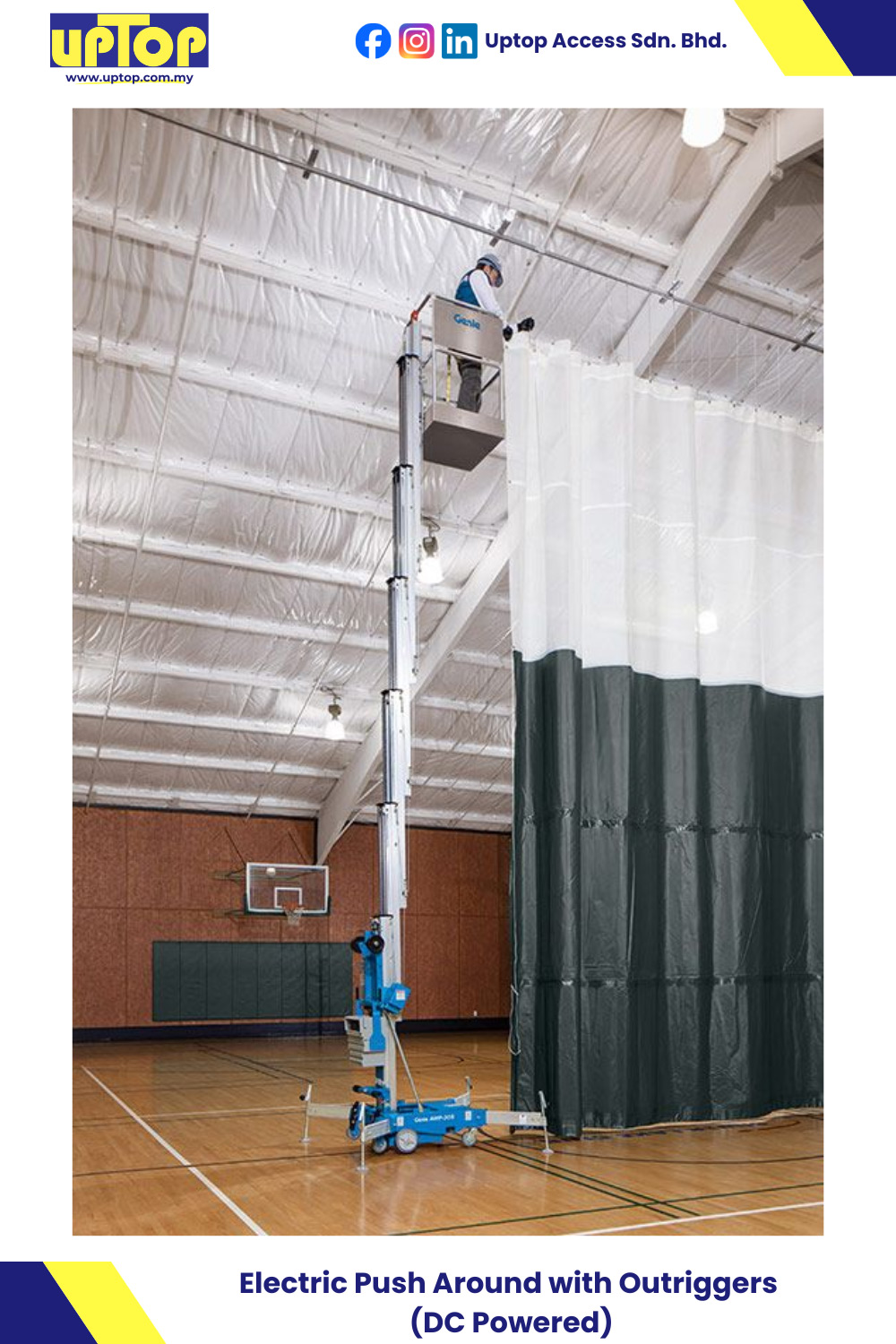 Genie Electric Push Around with Outriggers Personnel Lift for Sale & Rent