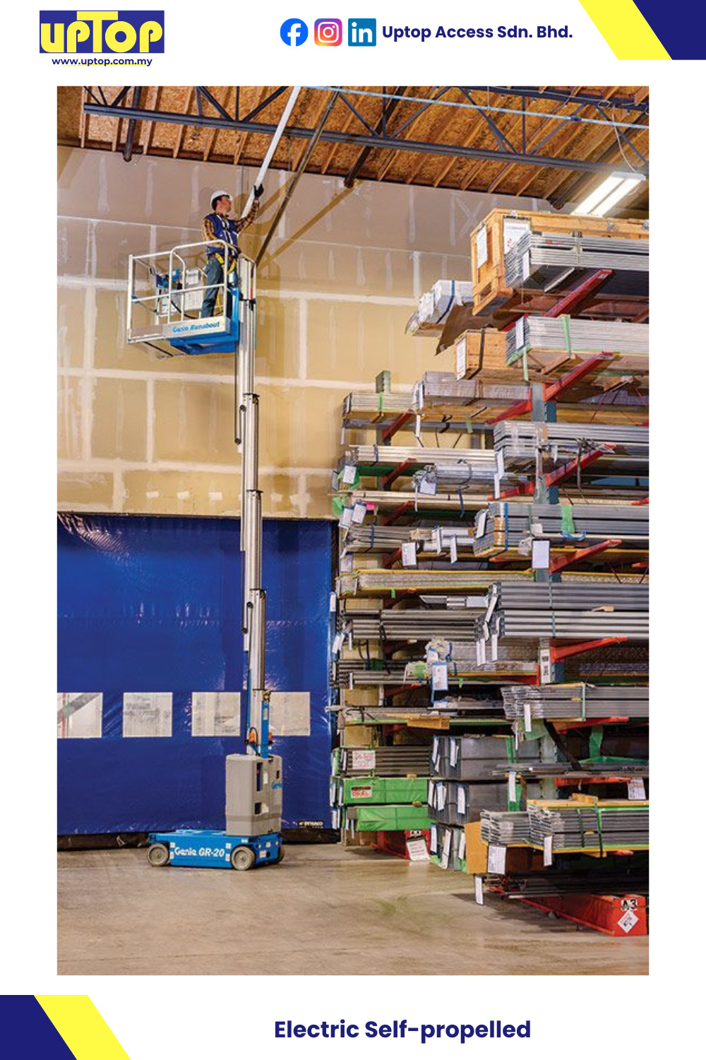 Genie Electric Self-Propelled Man Lift in Malaysia