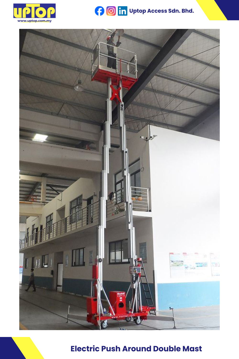 Mantall Electric Push Around Double Most Man Lift in Malaysia